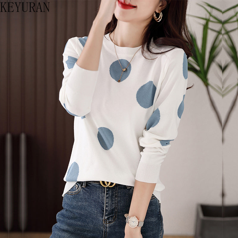 Gracie™ | Polka Dot Knit Sweater