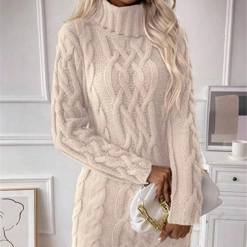 Shekaina™ | Women's Chunky Knit Dress