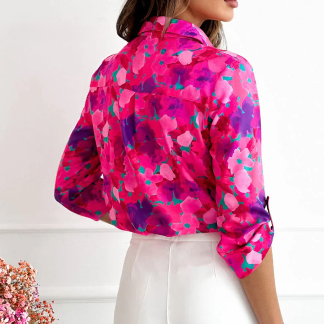 Patrice™ | Floral Button-Down Blouse