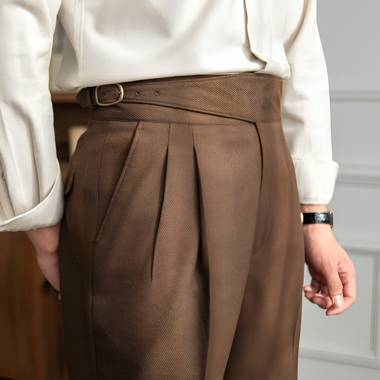 Daniel | Pleated Trousers for Men