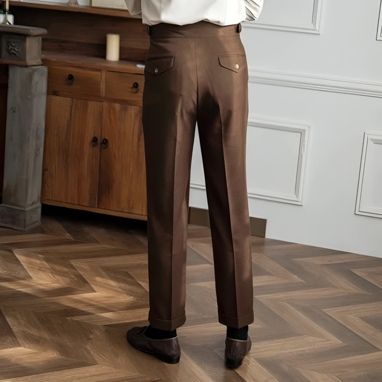 Daniel | Pleated Trousers for Men