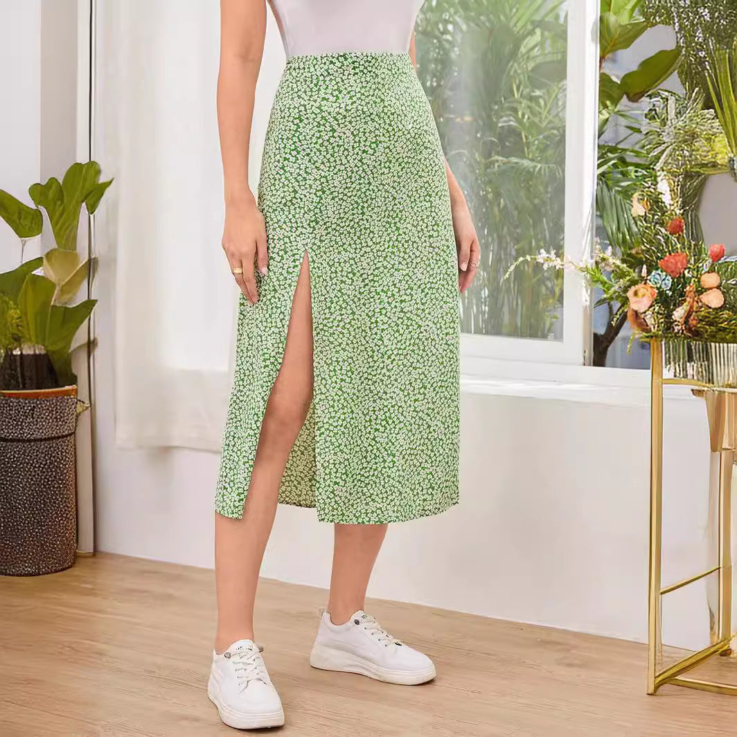 Liza™ | Floral Slit Skirt