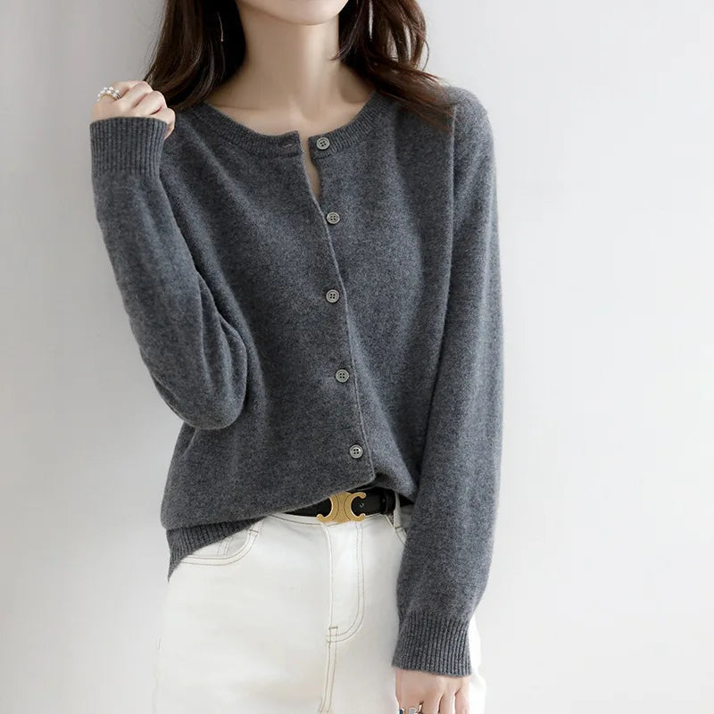 Nova™ |  Casual Solid Cardigan Sweater