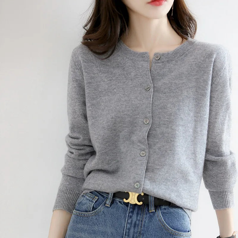 Nova™ |  Casual Solid Cardigan Sweater