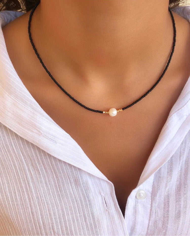 Melina™ | Necklace With Freshwater Pearls (4 color options)