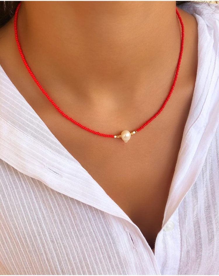 Melina™ | Necklace With Freshwater Pearls (4 color options)