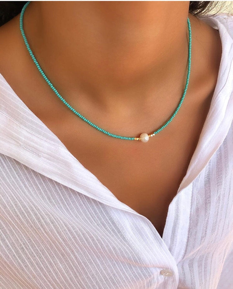 Melina™ | Necklace With Freshwater Pearls (4 color options)