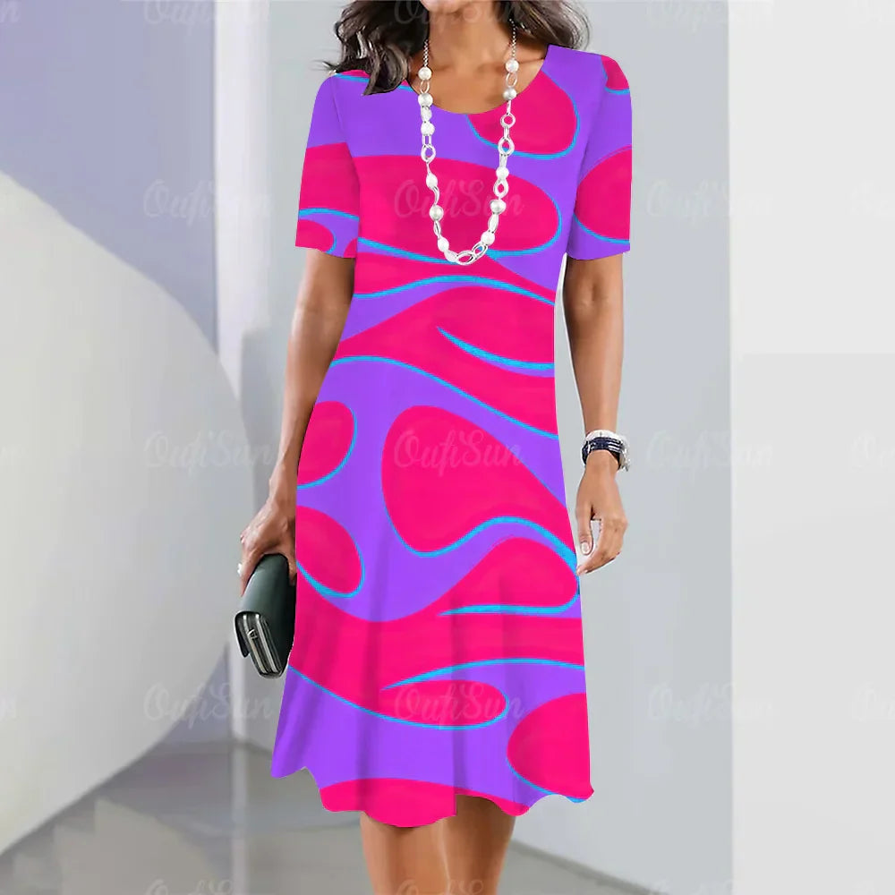 Diana™ | Abstract Print Dress