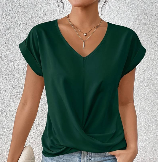 Lucie™ | Women's V-Neck Casual Blouse