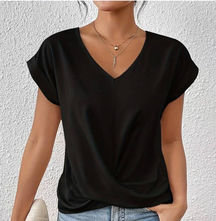 Lucie™ | Women's V-Neck Casual Blouse