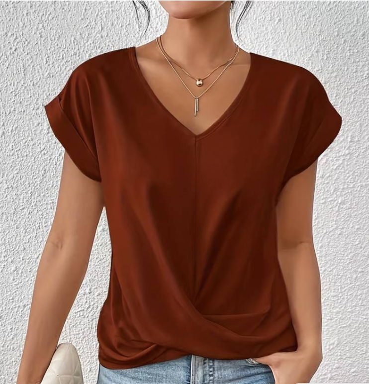 Lucie™ | Women's V-Neck Casual Blouse