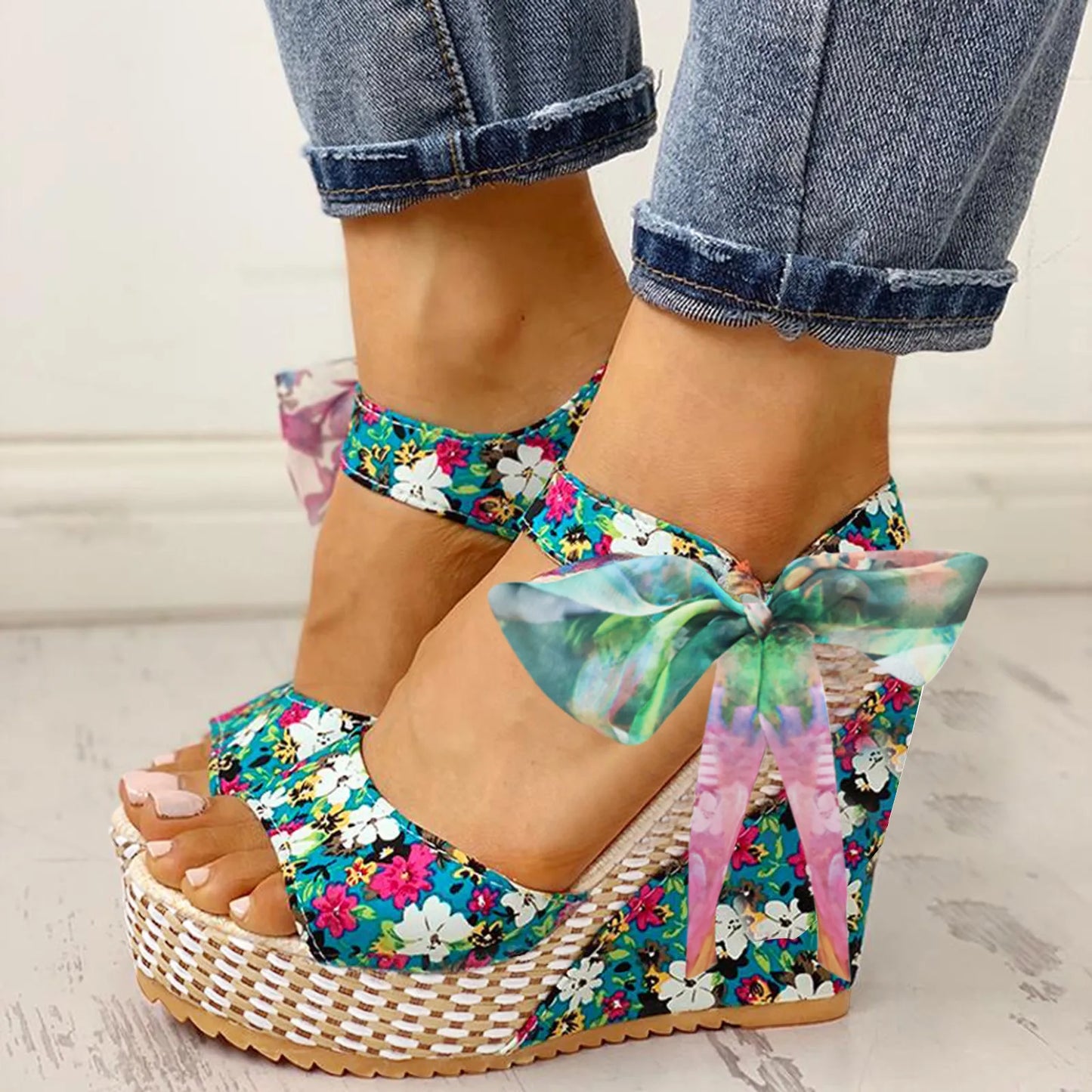 Gemma™ | Comfortable Floral Sandals