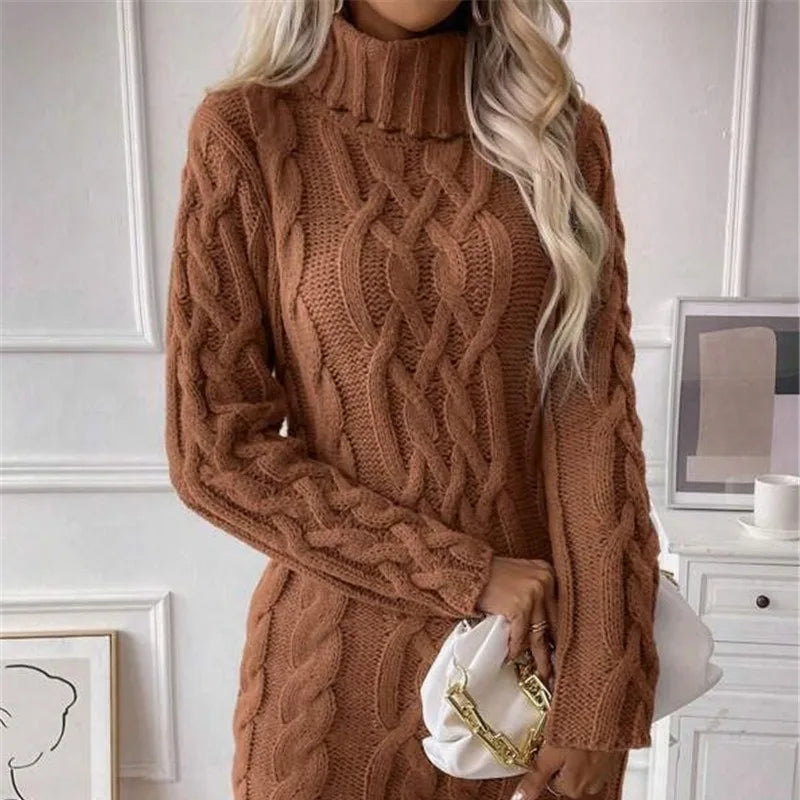 Shekaina™ | Women's Chunky Knit Dress