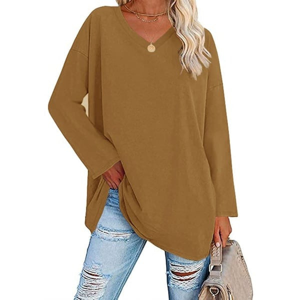 Alora™ | Women's Casual Fit V-Neck Long Sleeve Top