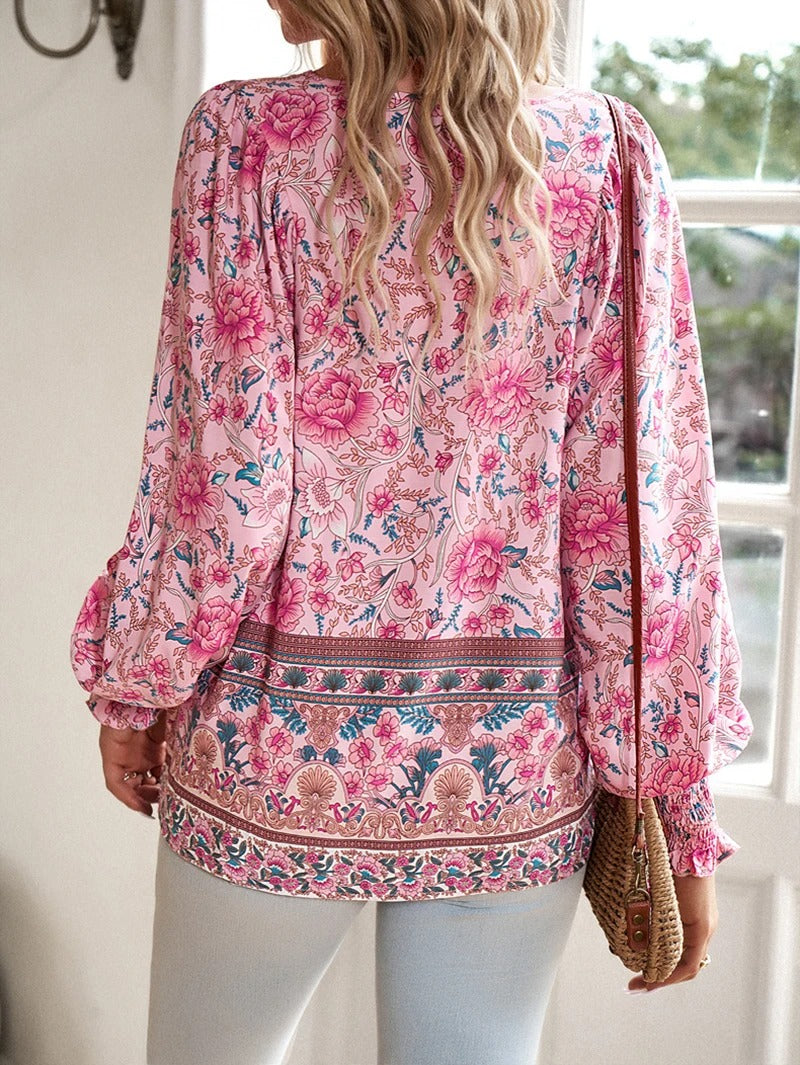 Maine™ | Comfy Boho Peasant Blouse