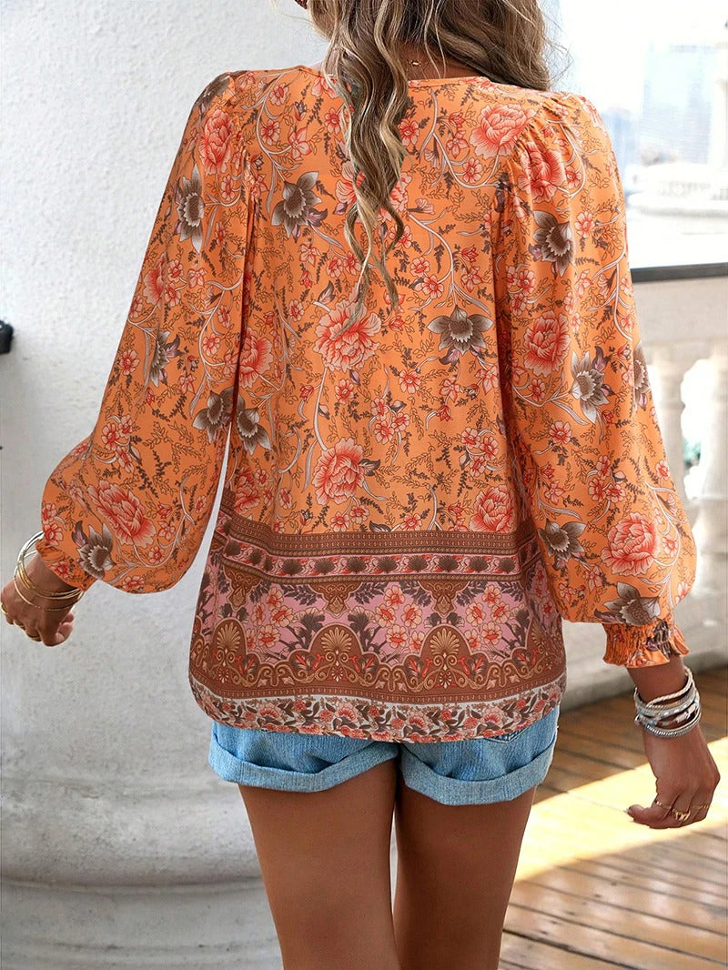 Maine™ | Comfy Boho Peasant Blouse