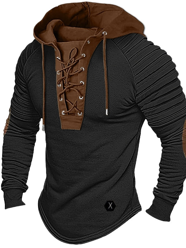 Lucio™ | Men's Comfortable Lace-Up Hoodie