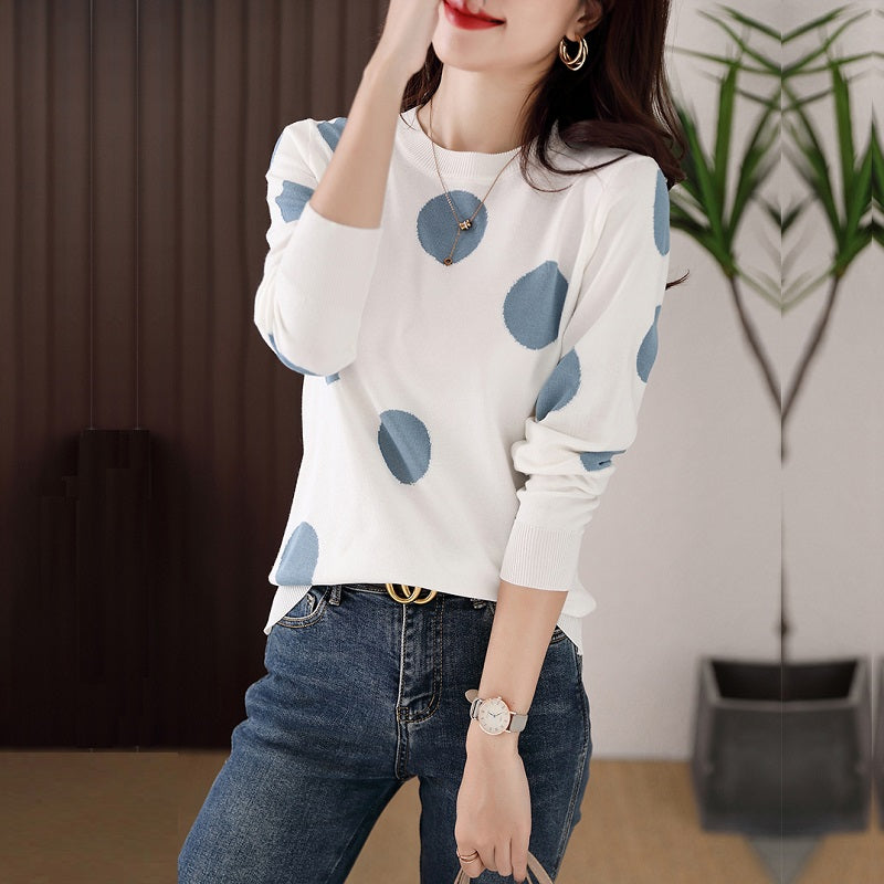 Gracie™ | Polka Dot Knit Sweater