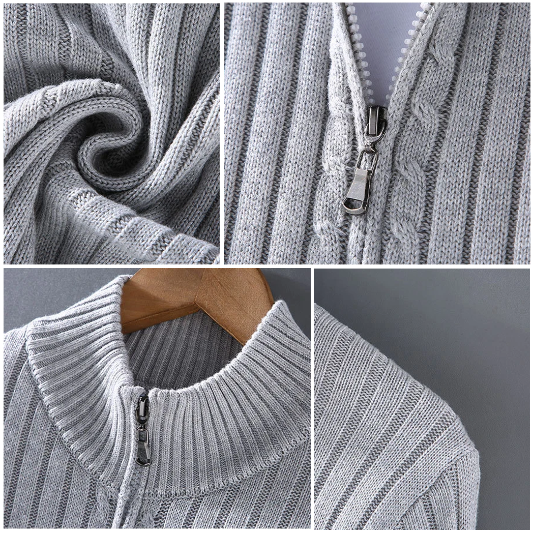 LORENZO | Stylish Zip Cardigan