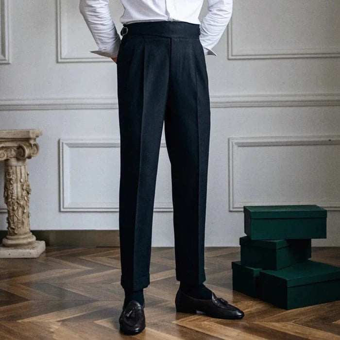 Daniel | Pleated Trousers for Men