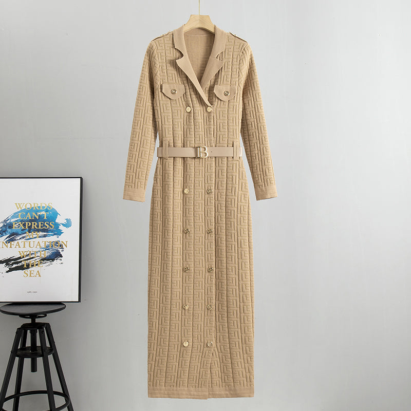 Kesha™ | Elegant Chunky Knit Long Coat