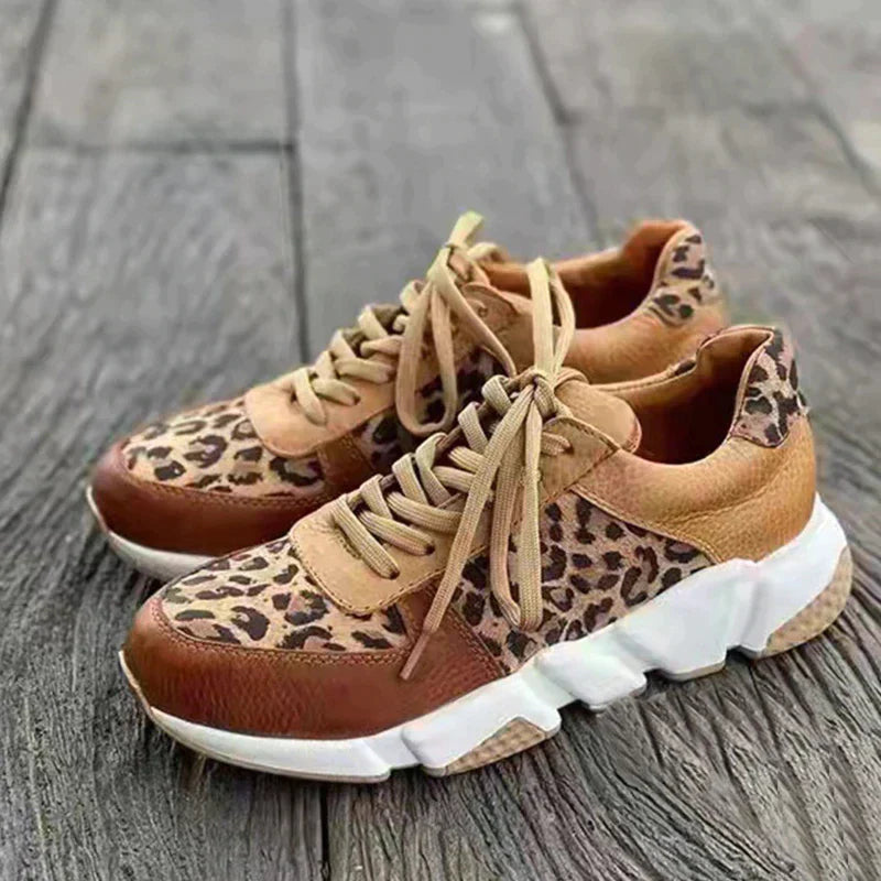 Rachel™ | Fierce Leopard Print Sneakers