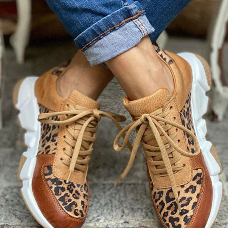 Rachel™ | Fierce Leopard Print Sneakers