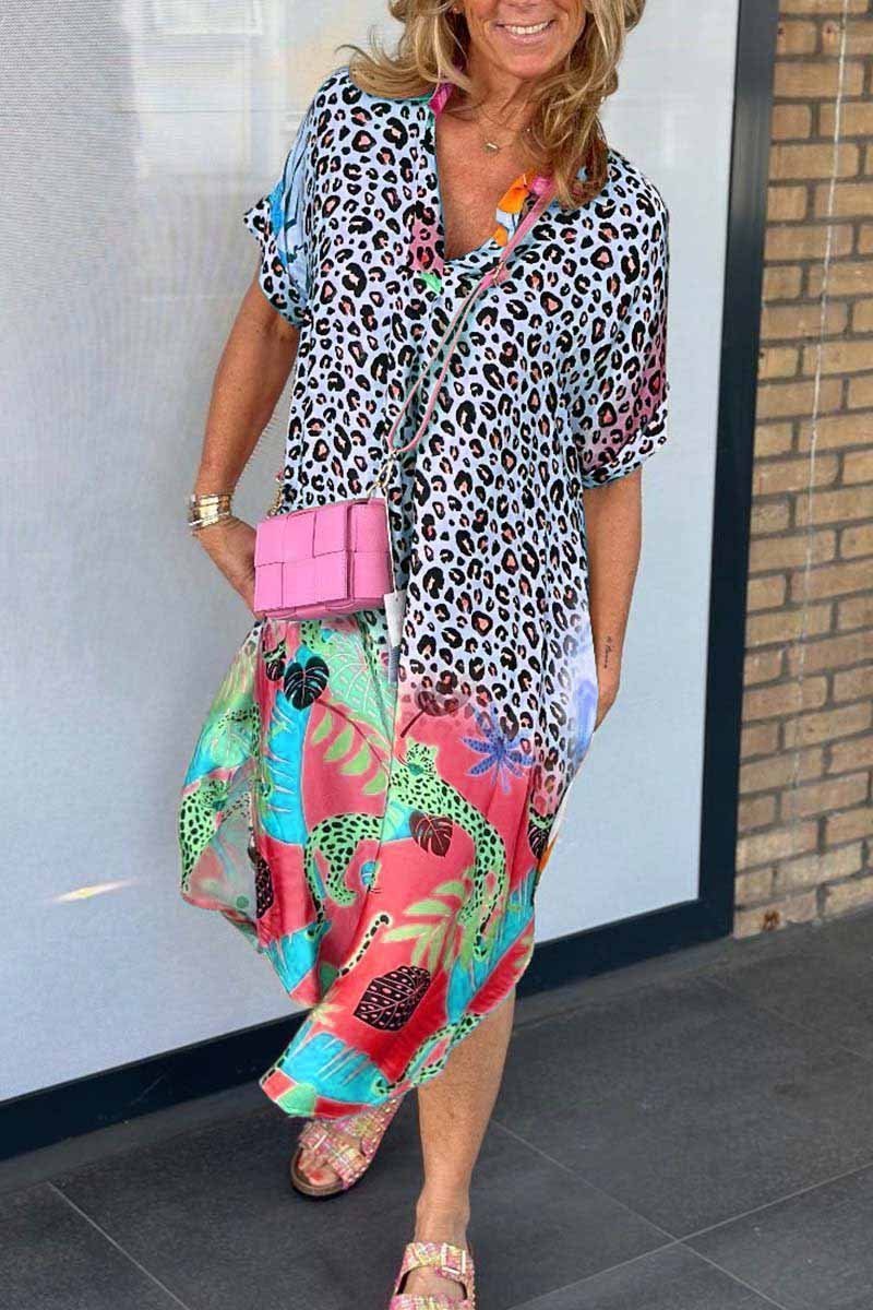 Amara™ | Vibrant Animal Print Maxi Dress