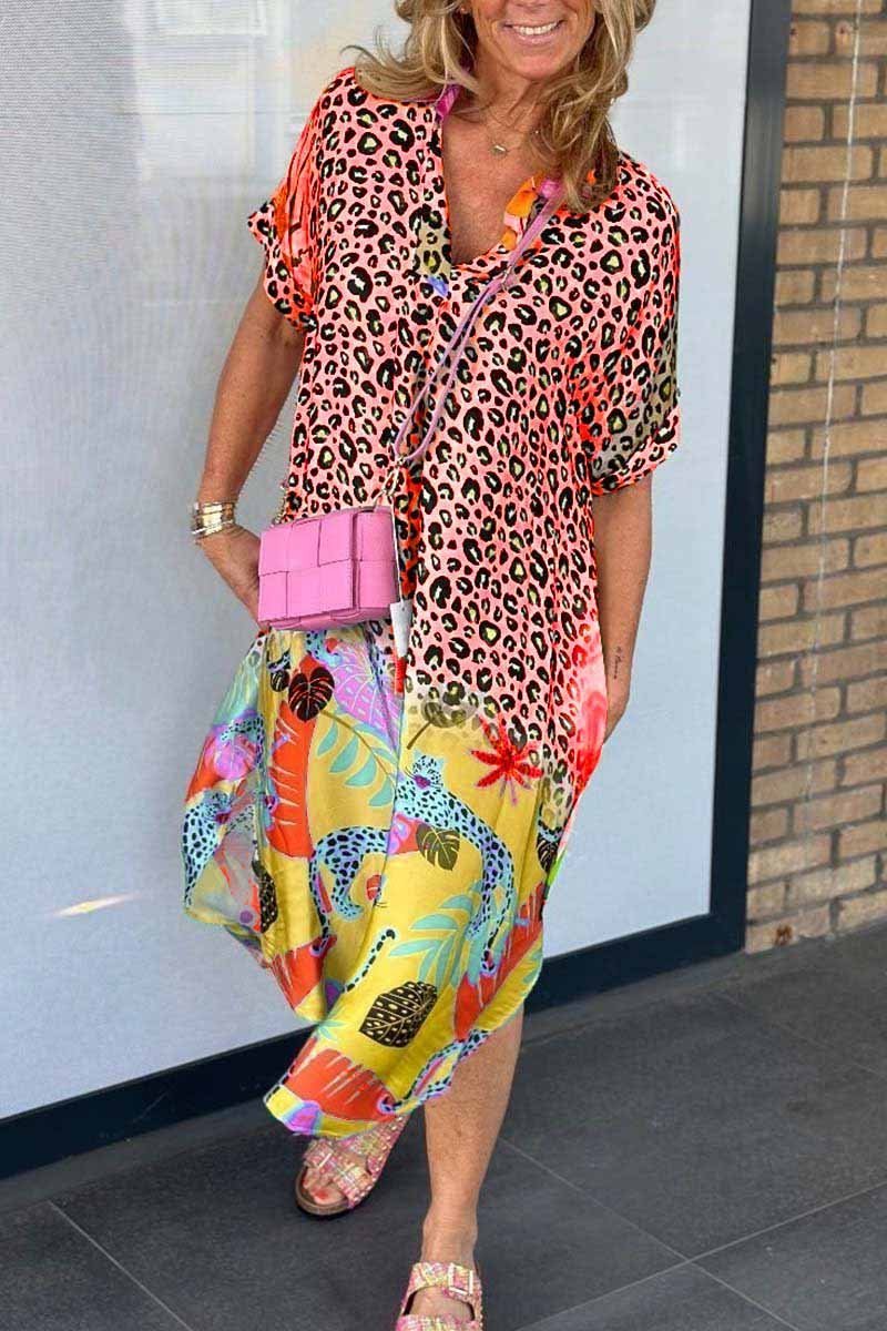 Amara™ | Vibrant Animal Print Maxi Dress