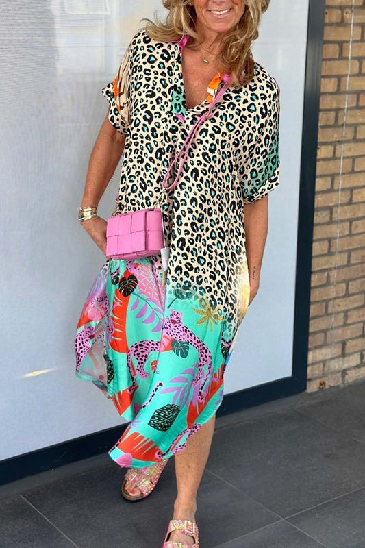 Amara™ | Vibrant Animal Print Maxi Dress