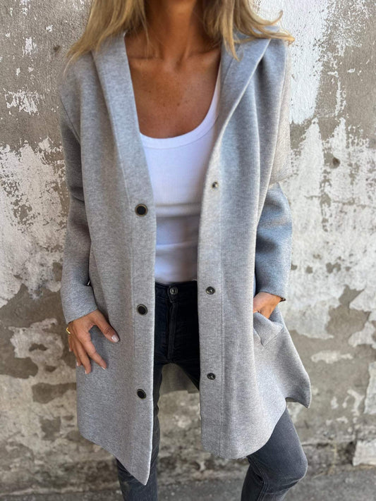 Vanjie™ | Cozy Open-Front Hooded Cardigan