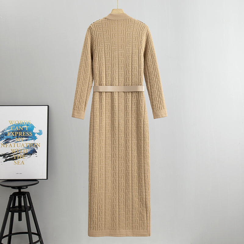 Kesha™ | Elegant Chunky Knit Long Coat