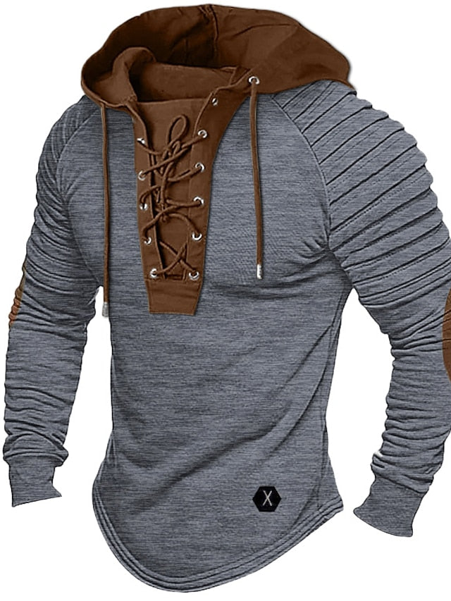 Lucio™ | Men's Comfortable Lace-Up Hoodie