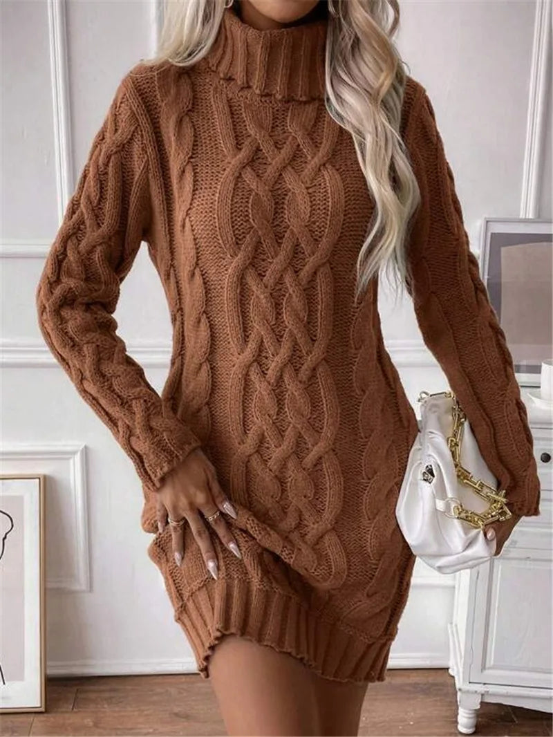 Shekaina™ | Women's Chunky Knit Dress