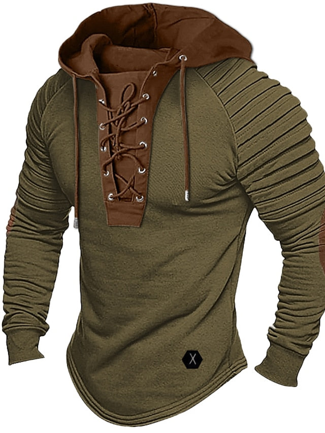 Lucio™ | Men's Comfortable Lace-Up Hoodie