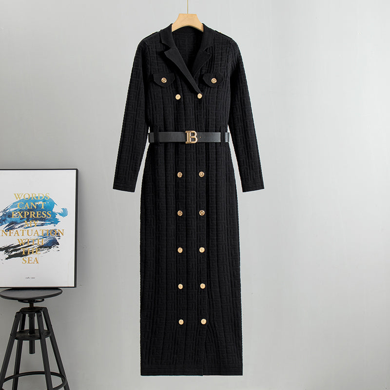 Kesha™ | Elegant Chunky Knit Long Coat