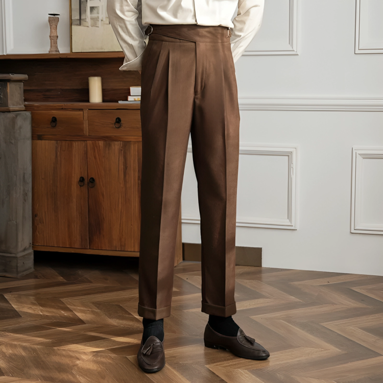 Daniel | Pleated Trousers for Men